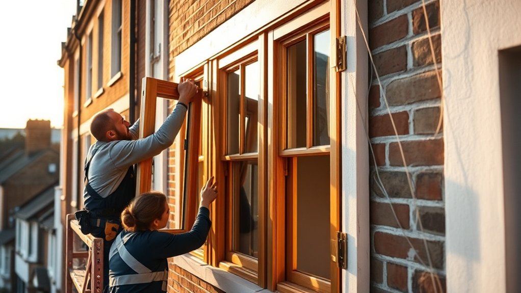 Wooden Window Installation Clapham