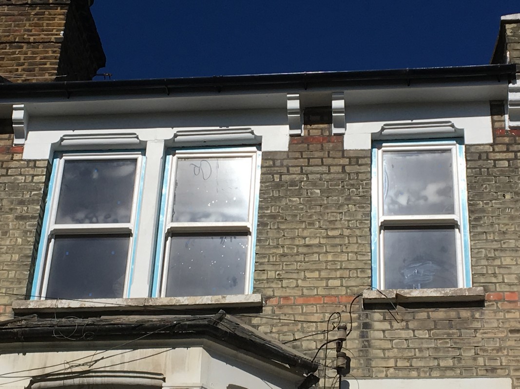 New uPVC sash windows fitted on Victorian terrace in Clapham